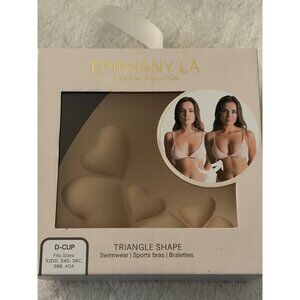 Epiphany LA Women's Push Up Bra Inserts Waterproof D-cup NWT